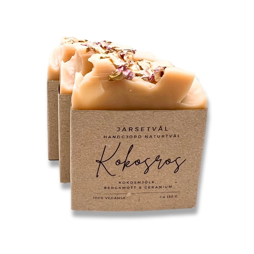 Jarsetvål Kokosros med etikett