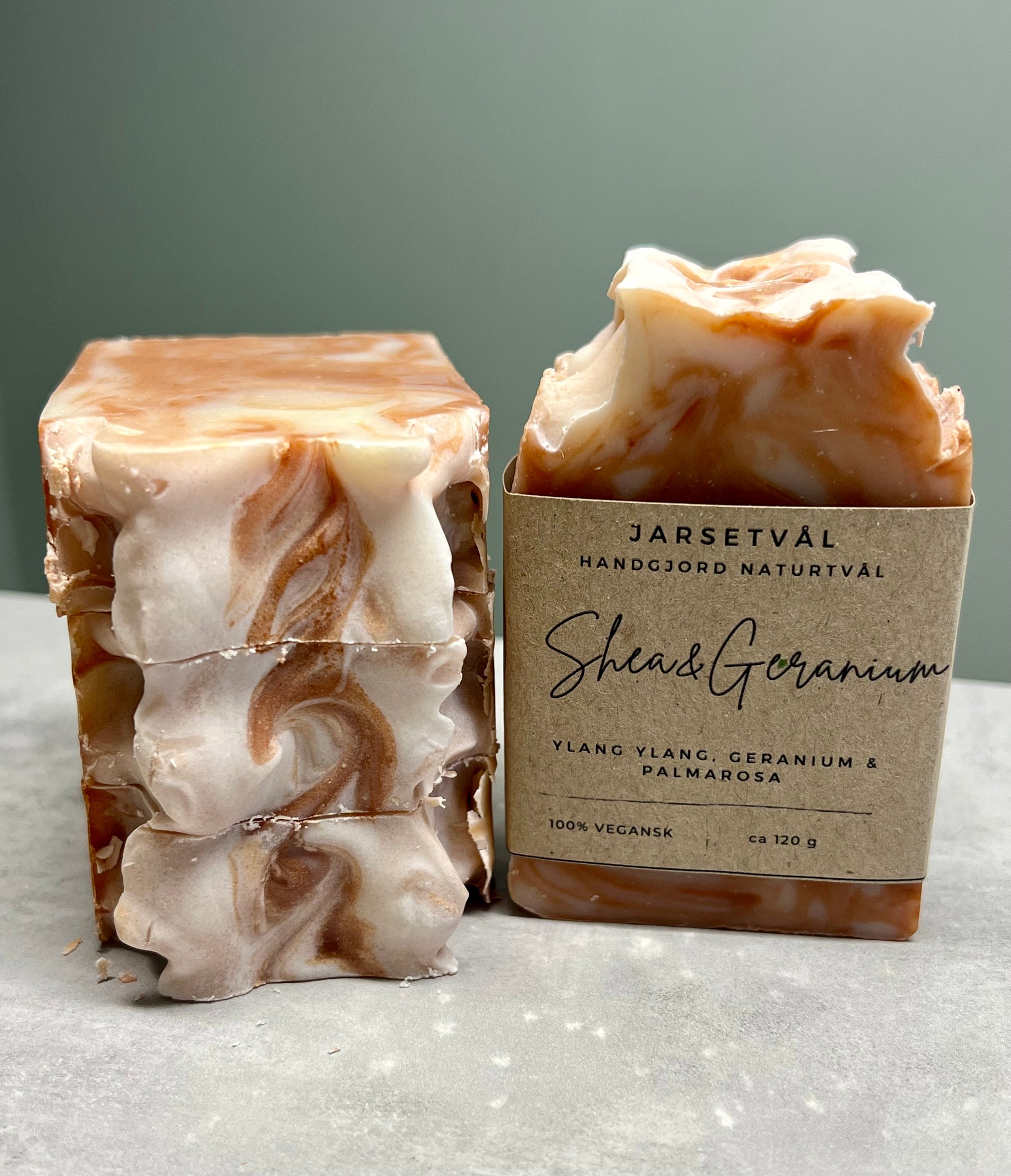 Shea & Geranium, handgjord tvål från Jarsetvål